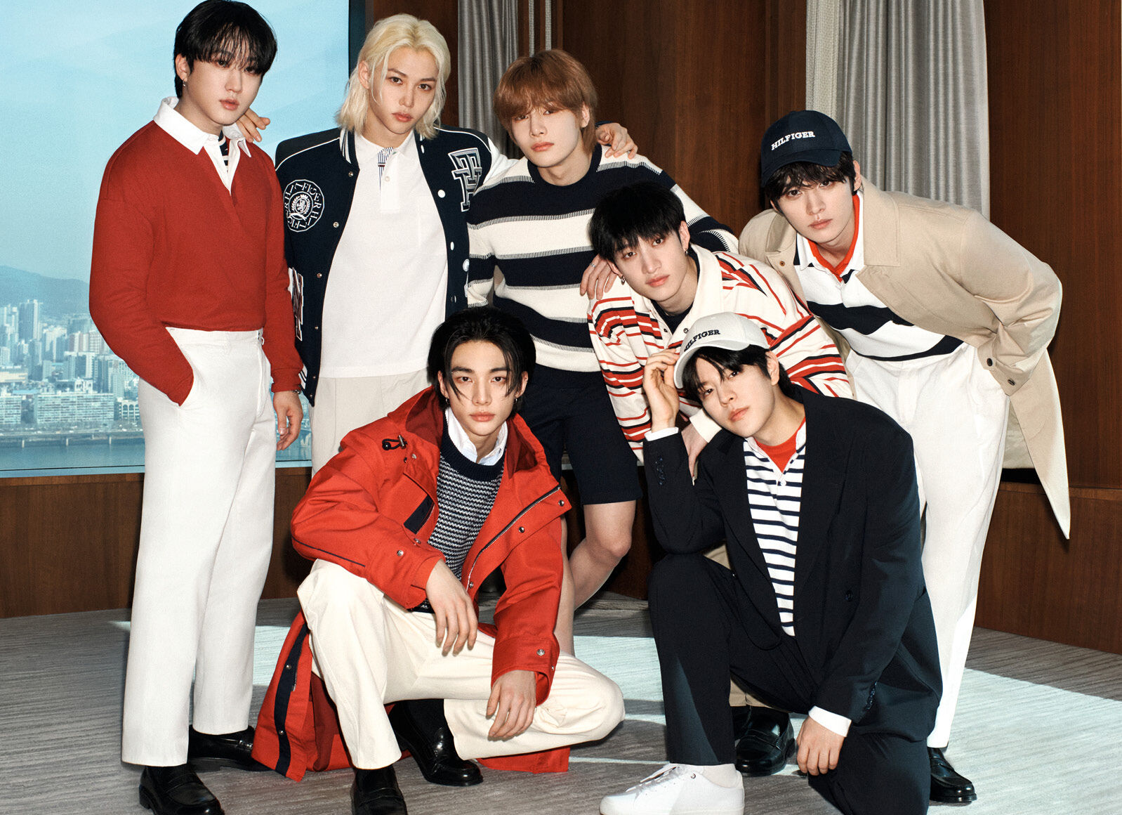 Tommy Hilfiger featuring Stray Kids in modern classics.