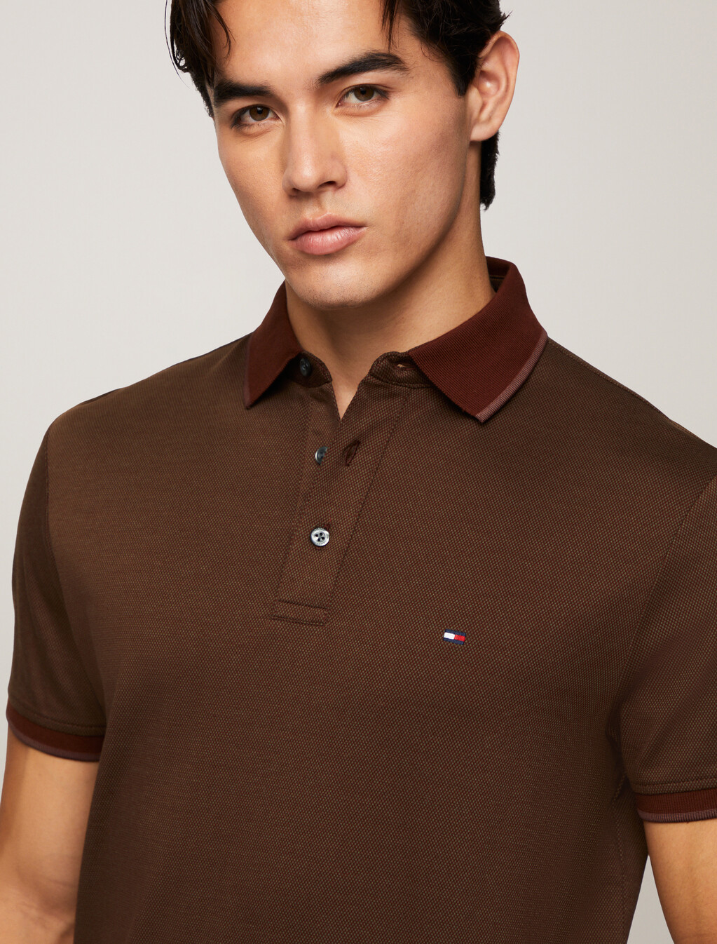 Interlock Polo, Rich Mocha / Army Green, hi-res