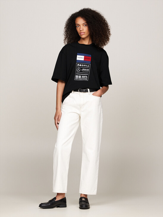 Tommy x Mercedes F1 x CR Care Label Logo T-Shirt