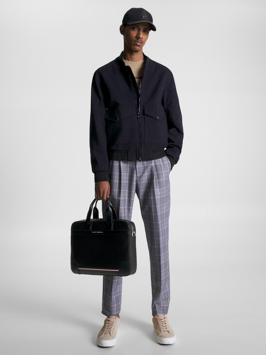 Embossed Slim Laptop Bag