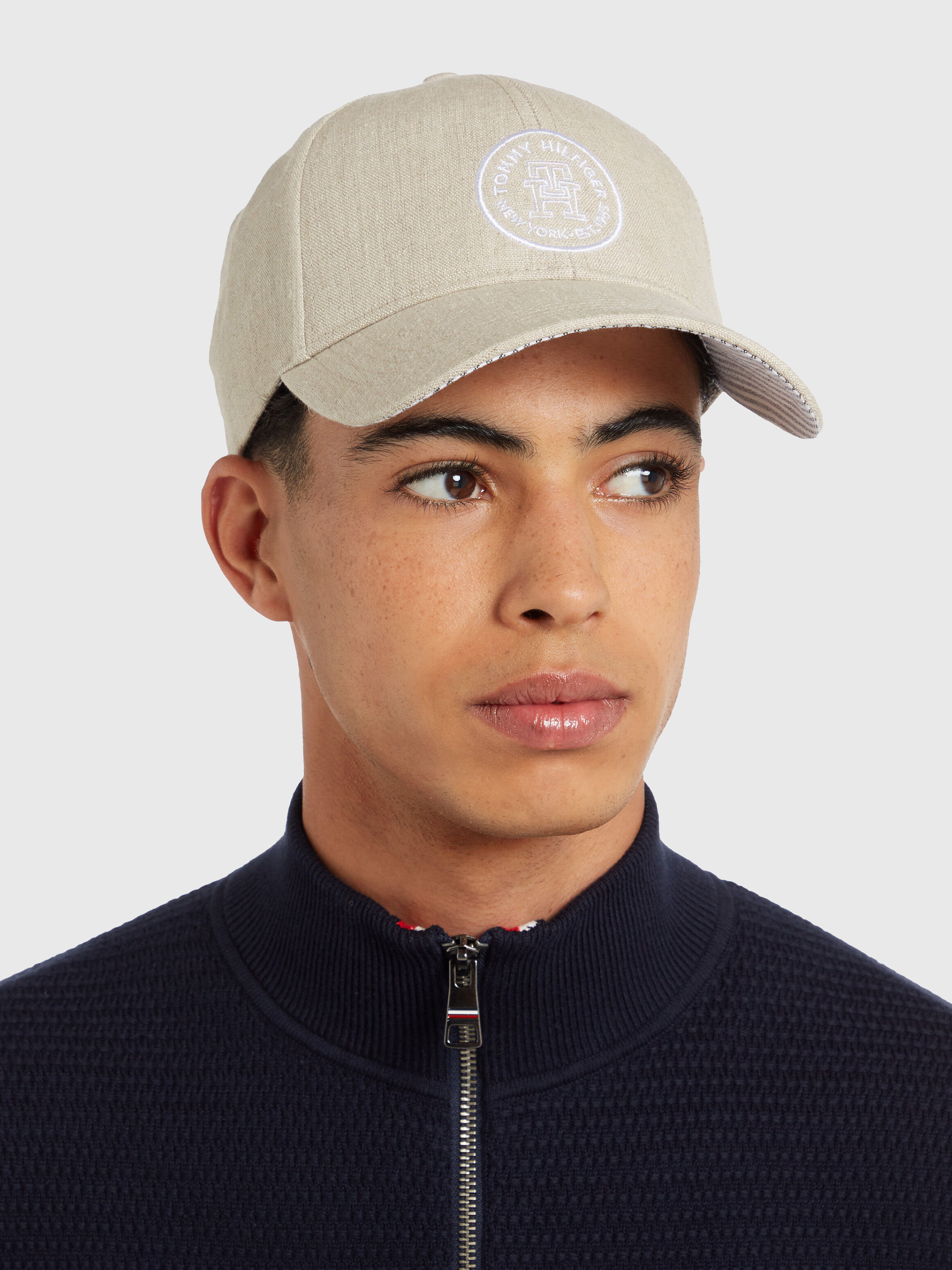 Linen baseball hat cheap