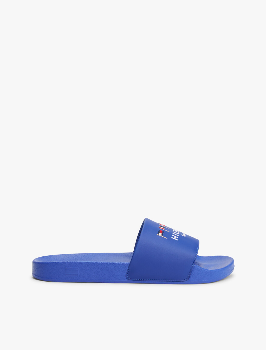 Flag Embroidery Pool Slides, Wedge Blue, hi-res