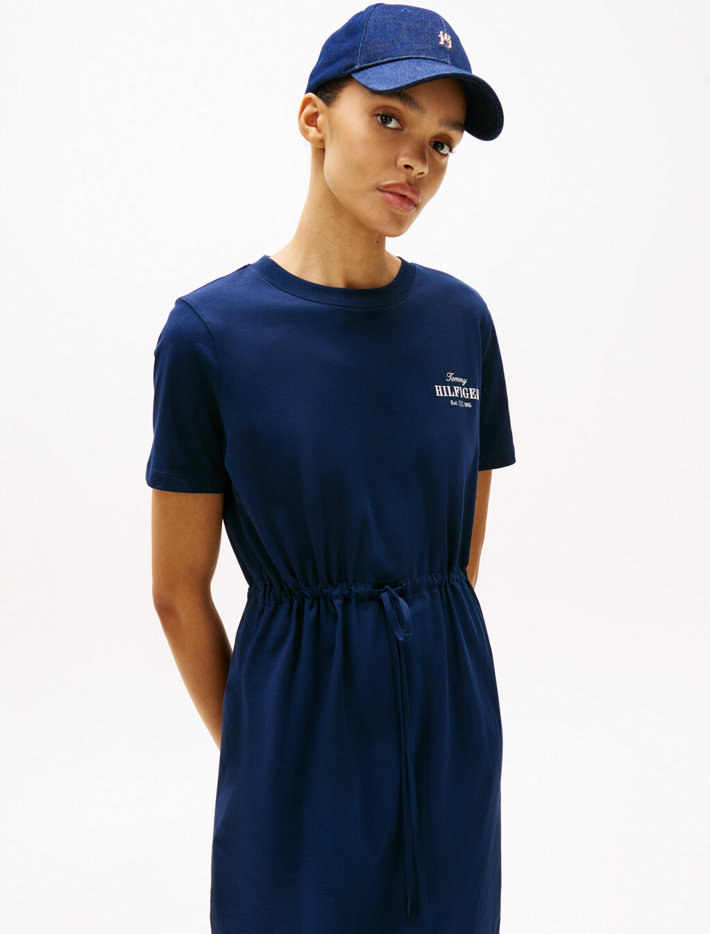 Hilfiger T-Shirt Dress, Dark Night Navy, hi-res