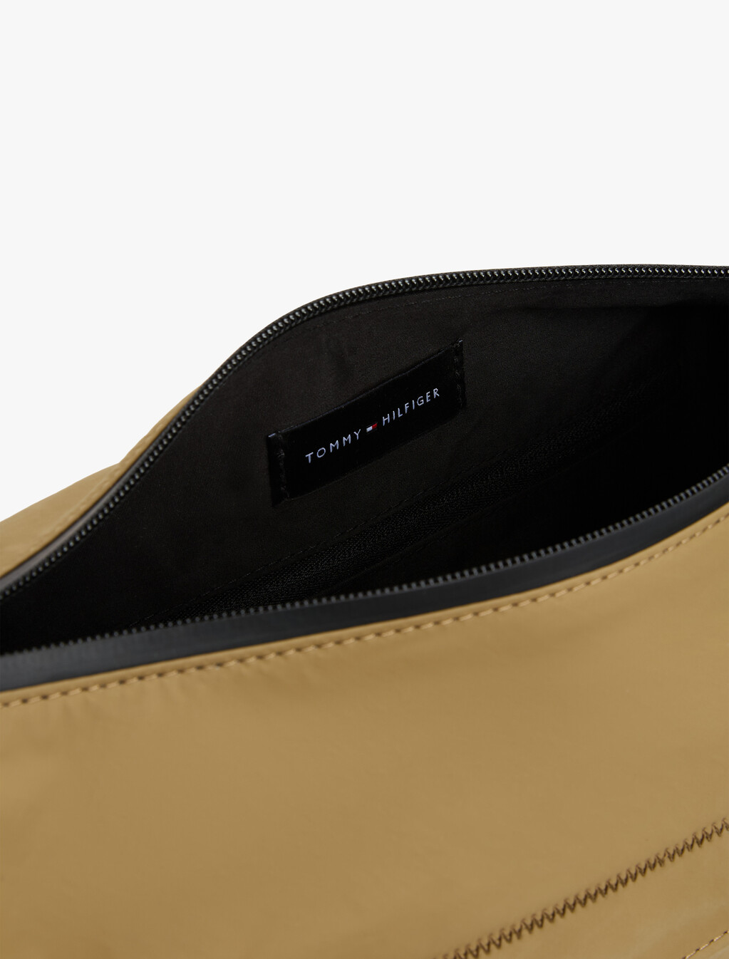 Metal Logo Crossbody Messenger Bag, Sandalwood, hi-res