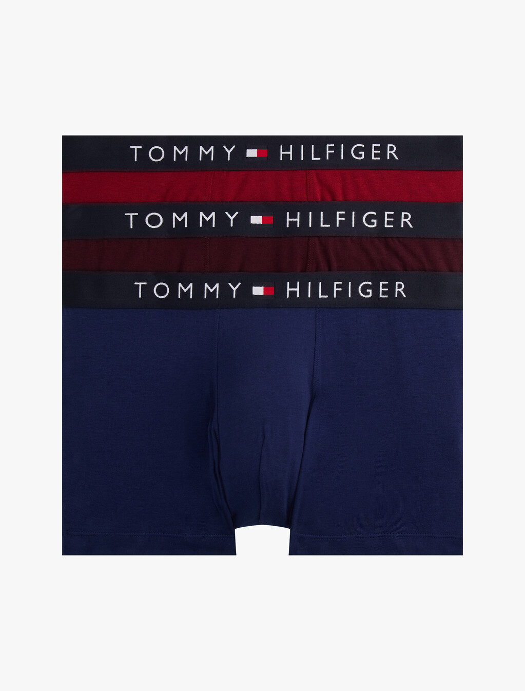 3-Pack TH Original Logo Waistband Trunks, Dp Brg/Prp Nvy/Dp Rge Hth, hi-res