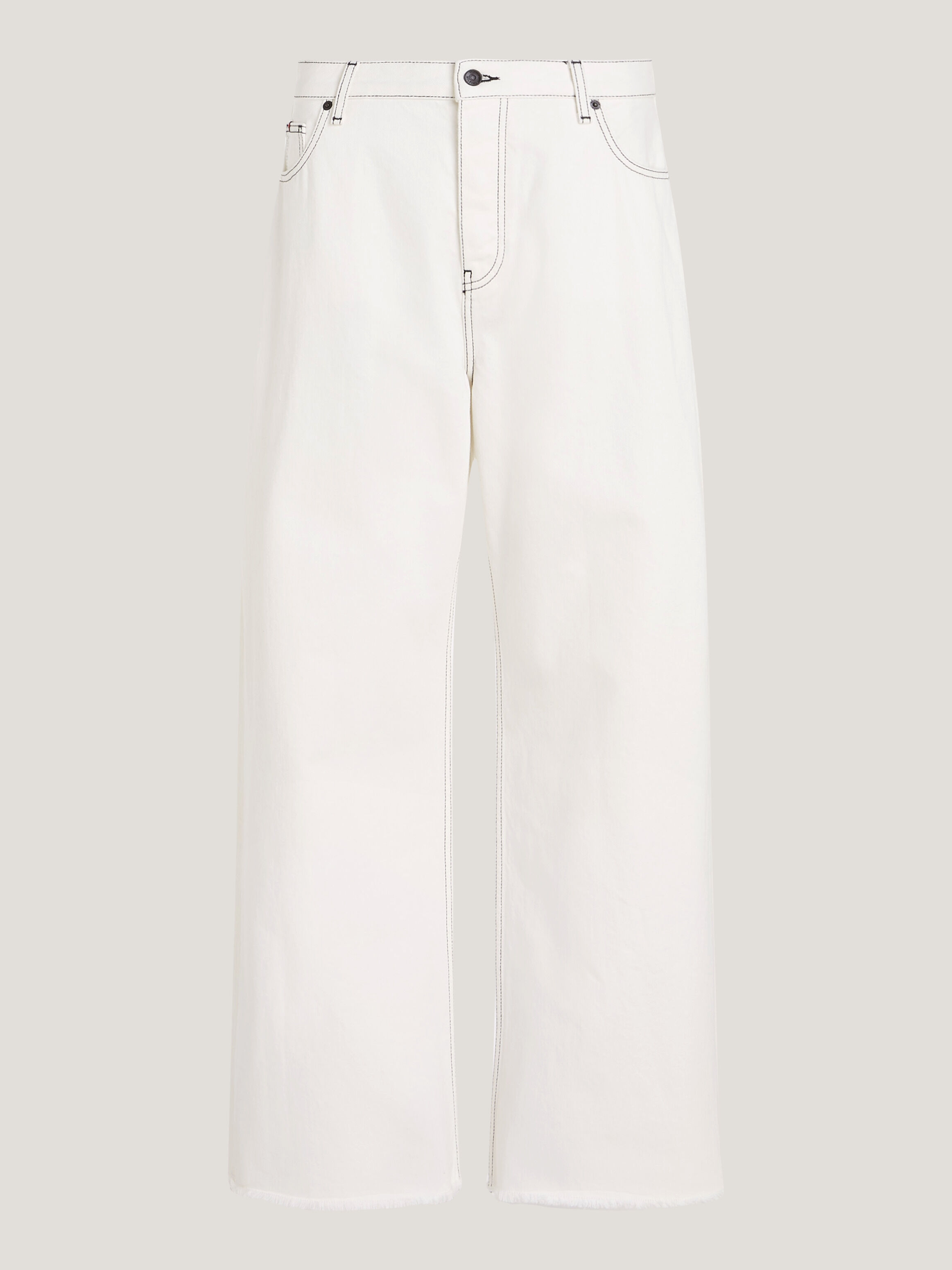 White wide leg store shorts