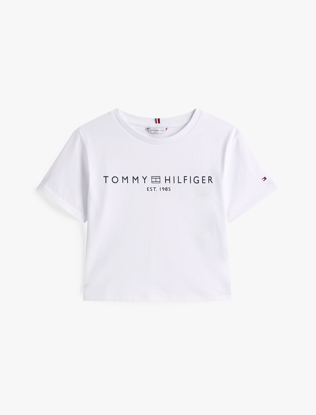 Back Seam Crew Neck T-Shirt, Th Optic White, hi-res
