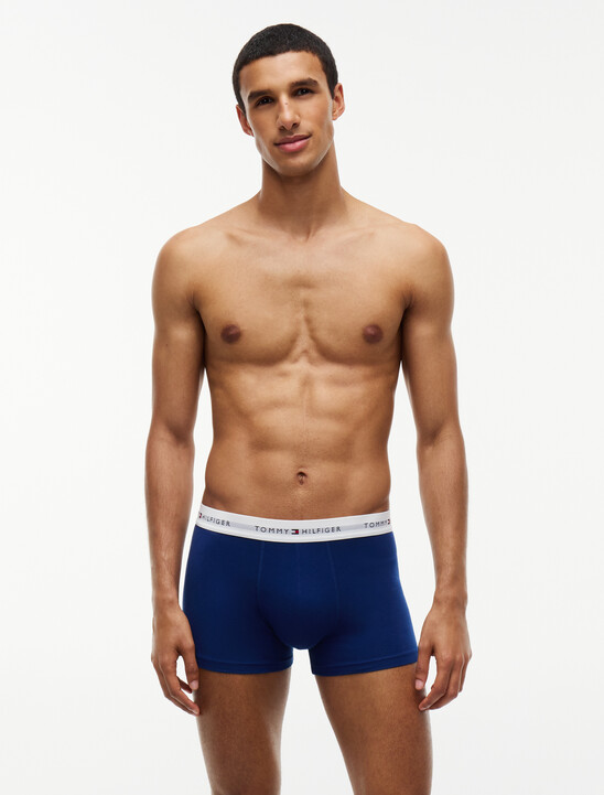 3-Pack Signature Repeat Logo Waistband Trunks