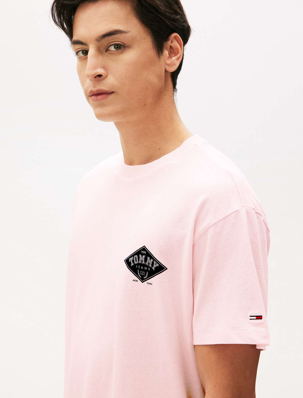 Relaxed Varsity Graphic T-Shirt, Precious Pink, hi-res