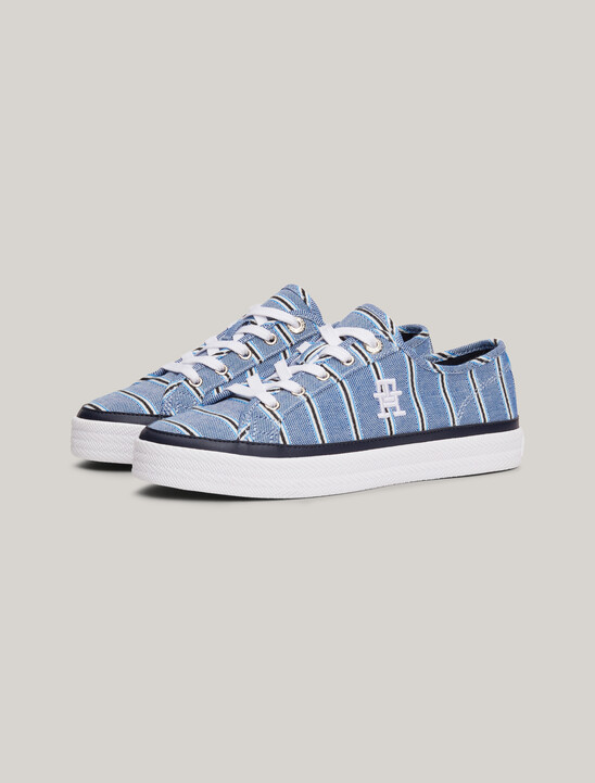 Shirting Trim Stripe Canvas Trainers