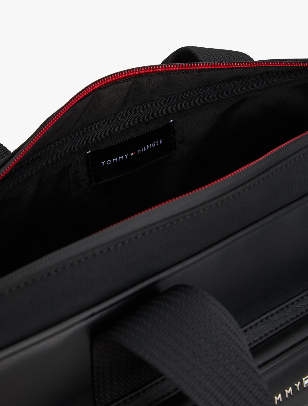 Metal Logo Laptop Bag, Black, hi-res