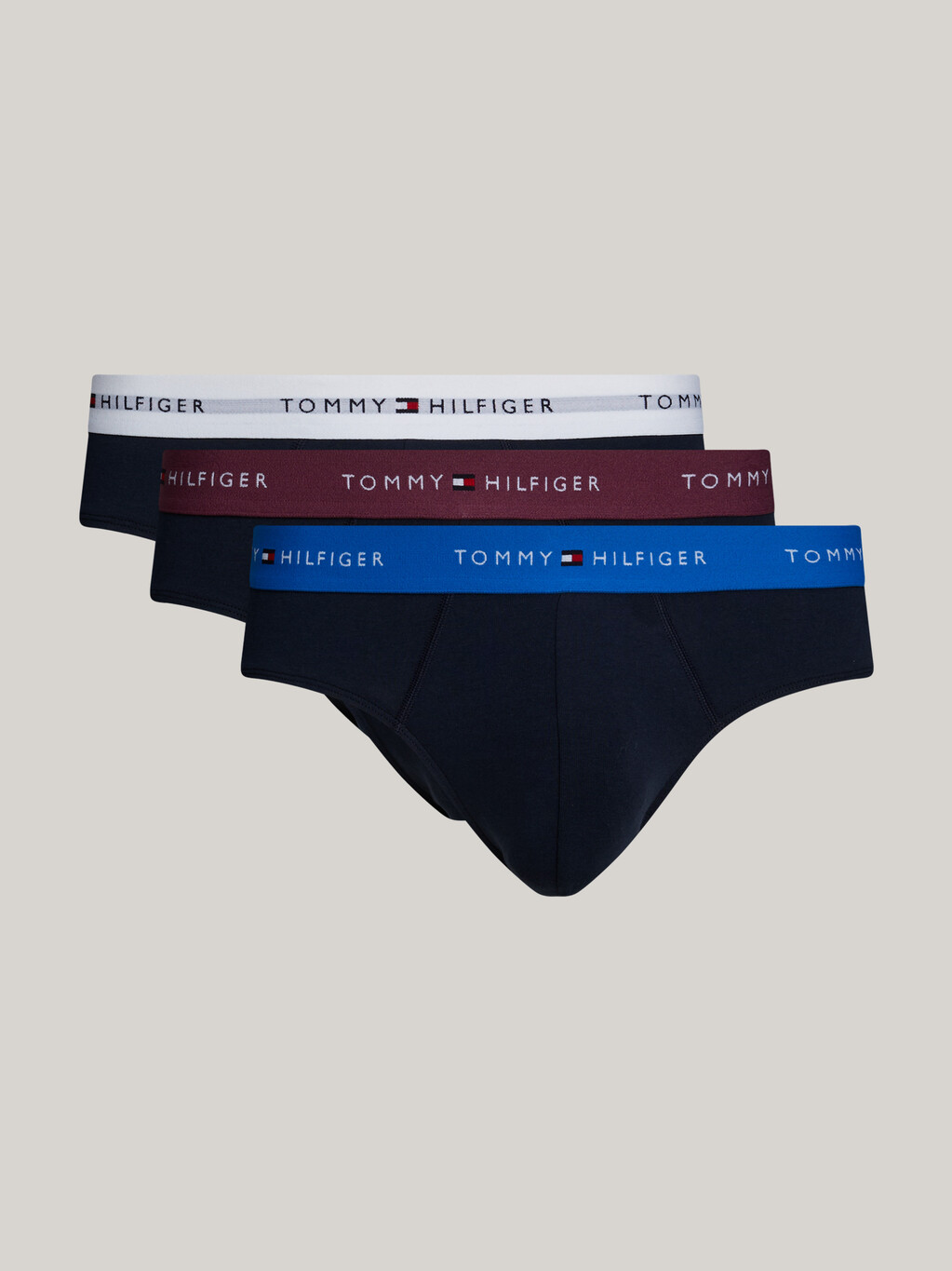 3-Pack Repeat Logo Waistband Briefs, Heritage Plum/Unity Blue/White, hi-res