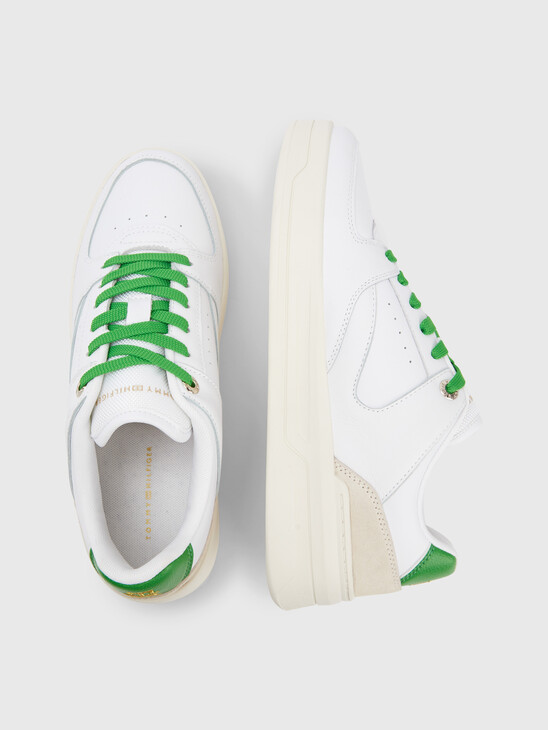 LEATHER MONOGRAM BASKETBALL TRAINERS