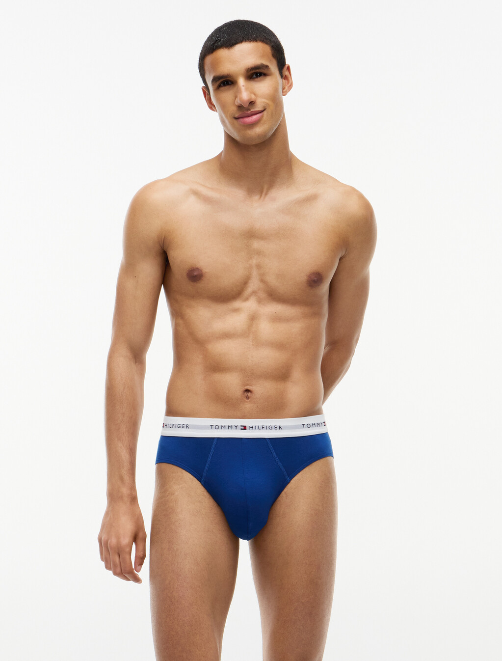 3-Pack Signature Logo Waistband Briefs, Opulent Blue/Burgundy/Blue Spell, hi-res