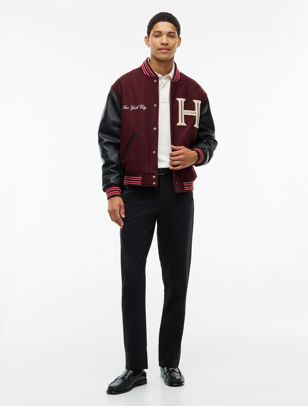 Performance Harlem Regular Tapered Elasticated Trousers, Black, hi-res