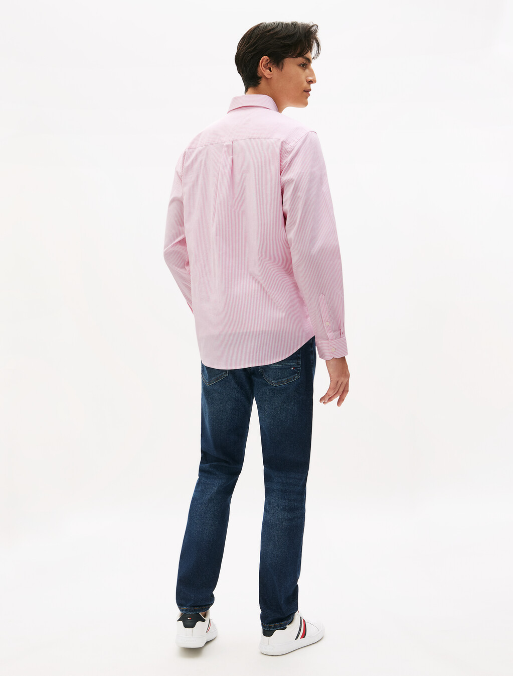 Oxford Stripe Long Sleeve Shirt, Rose Petal / Stripes, hi-res