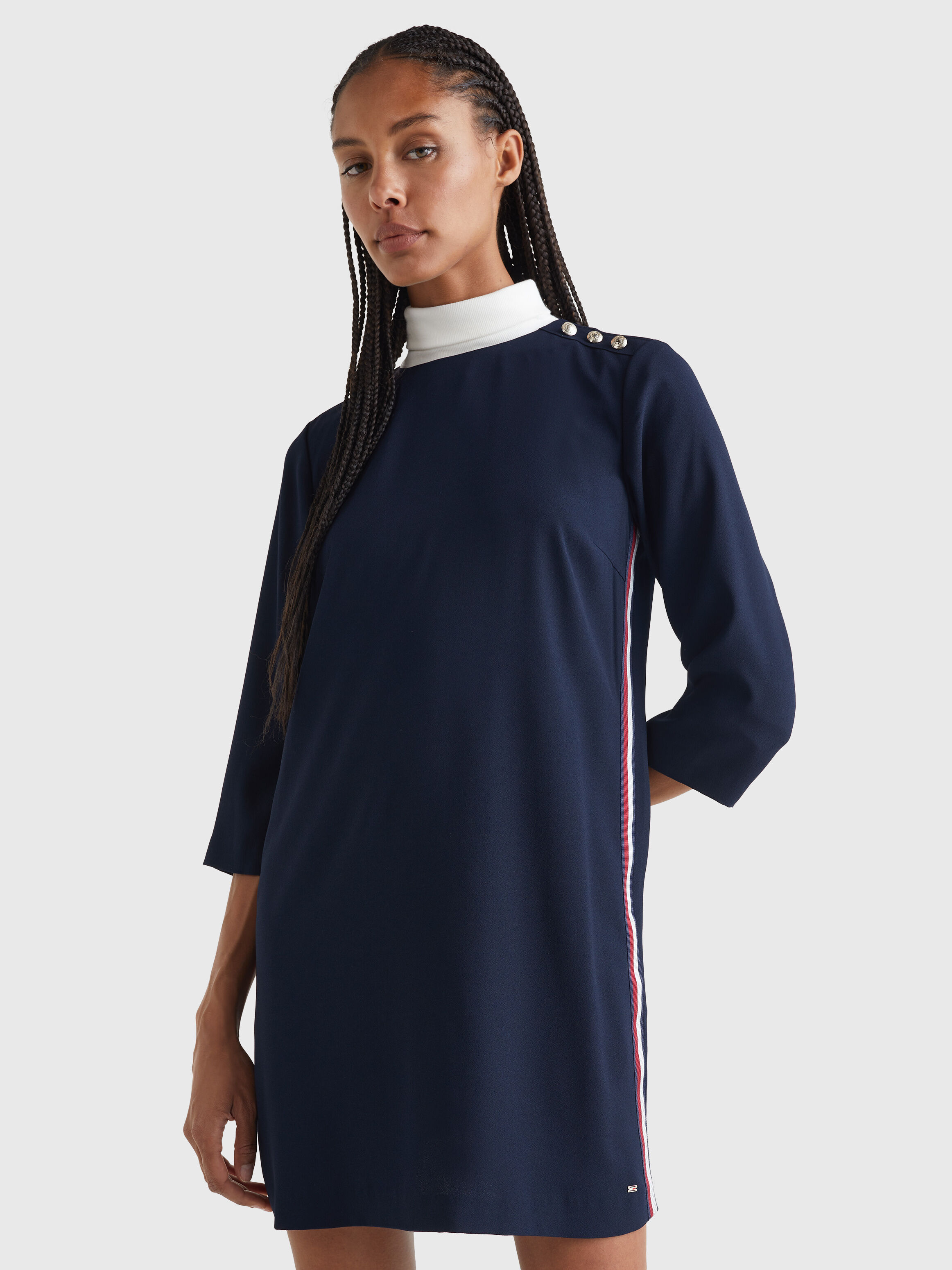 High neck tshirt dress outlet