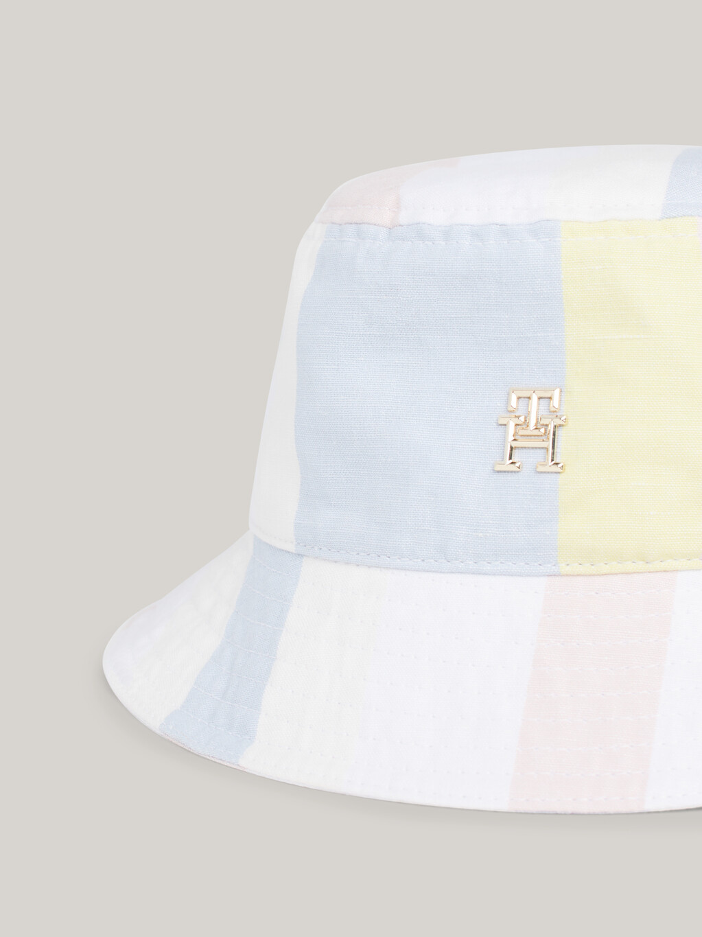 TH Monogram Mixed Stripe Bucket Hat, Stripes Mix, hi-res