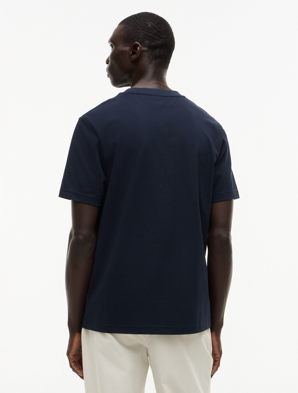 Embossed Logo Pique Interlock Knit T-Shirt, Desert Sky, hi-res