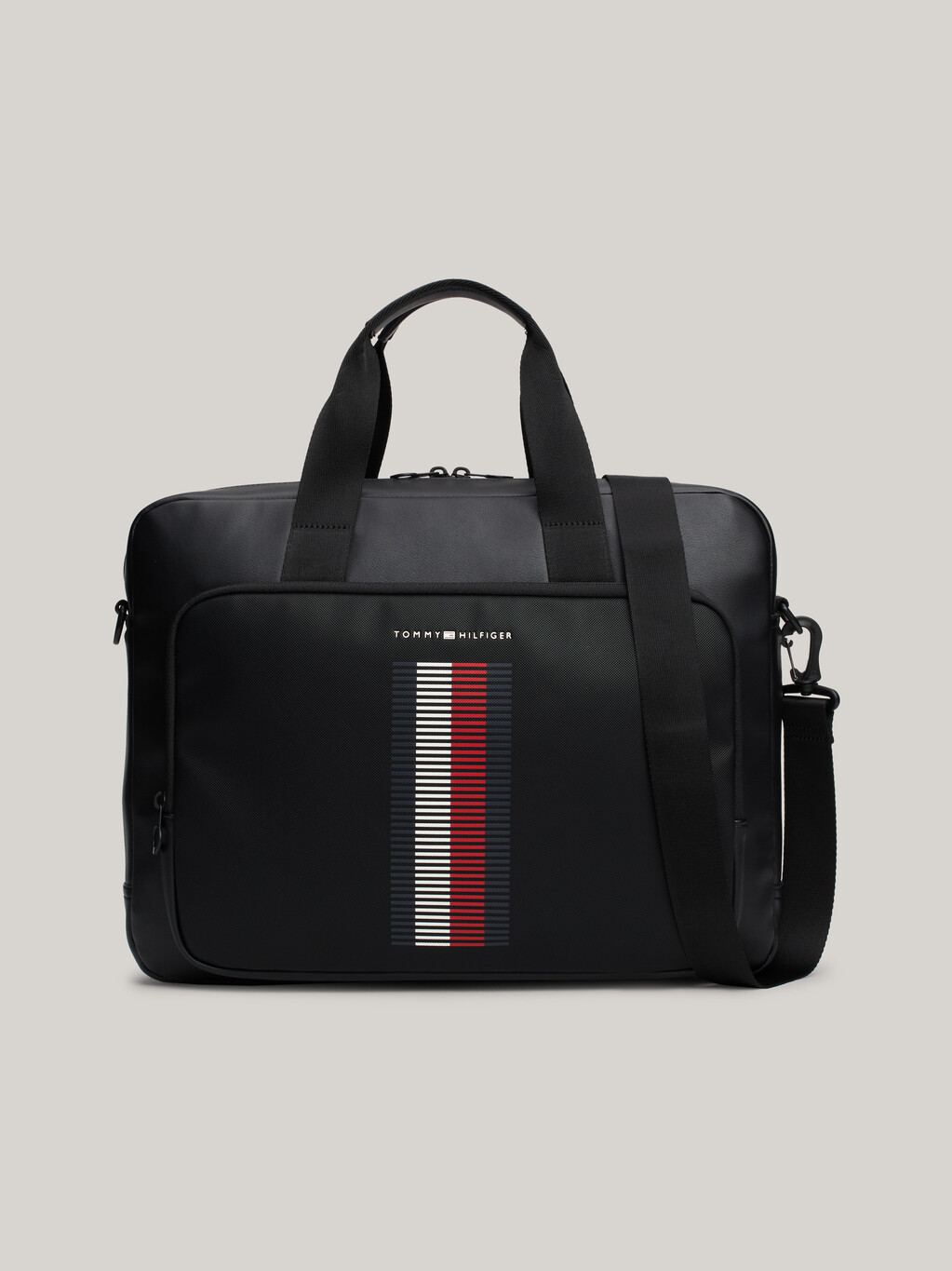 Pique Pocket Laptop Bag, Black, hi-res