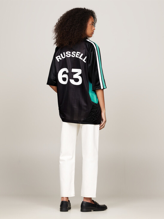 Tommy x Mercedes F1 x CR George Russell Football T-Shirt