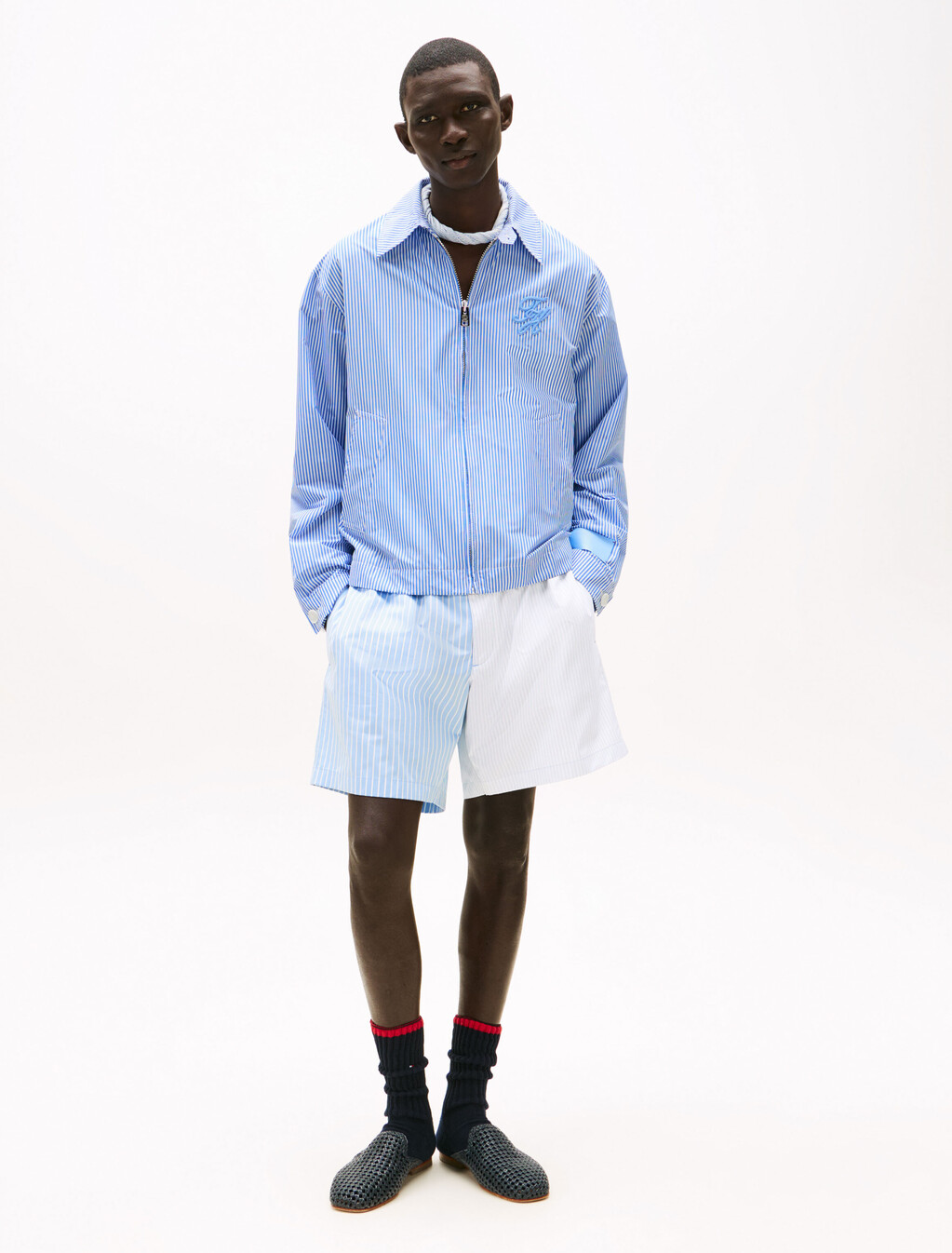The Runway Collection Ithaca Stripe Ivy Jacket, Blue Stripe, hi-res