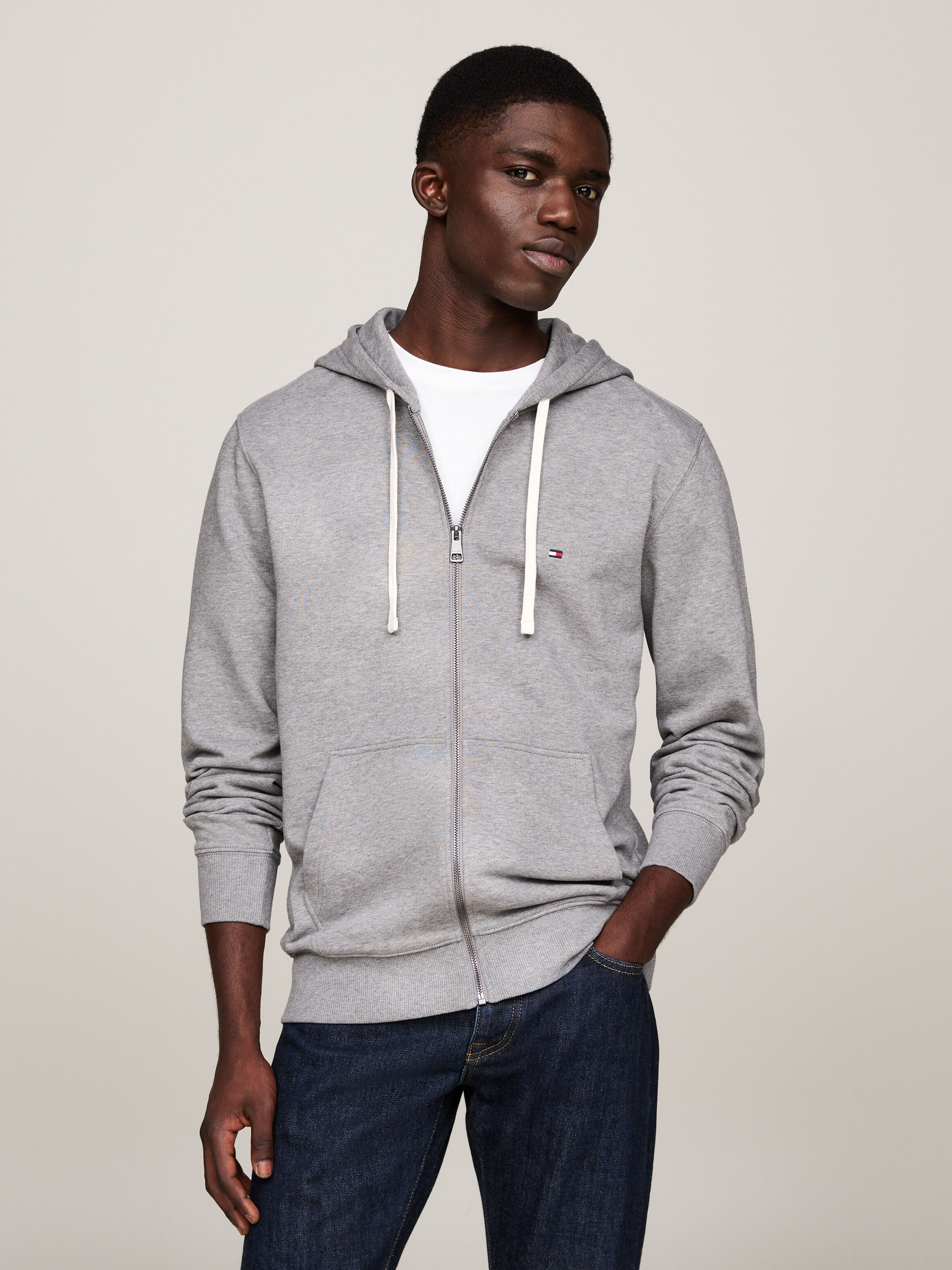 Tommy hilfiger essential zip hoodie clearance