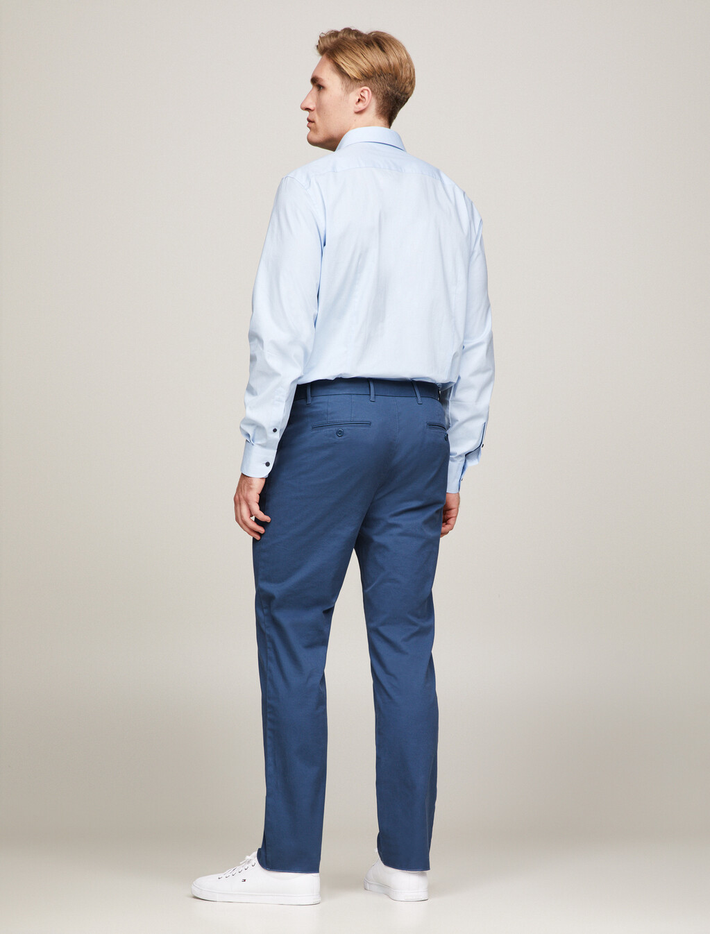 1985 Collection Denton Fitted Chinos, Aegean Sea, hi-res