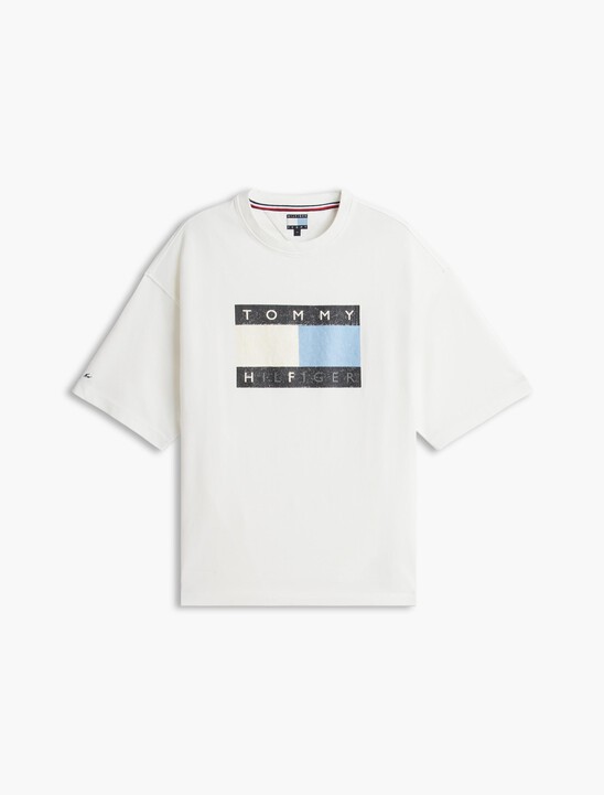 Washed Flag Relaxed Jersey T-Shirt