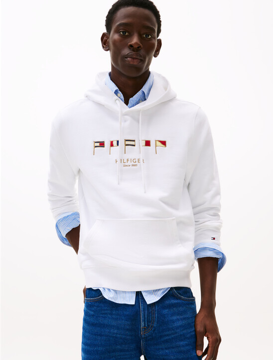 Multi-Flag Embroidery Hoody