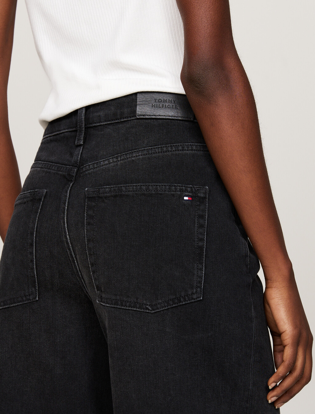 Wide Leg Black Jeans, Iri, hi-res