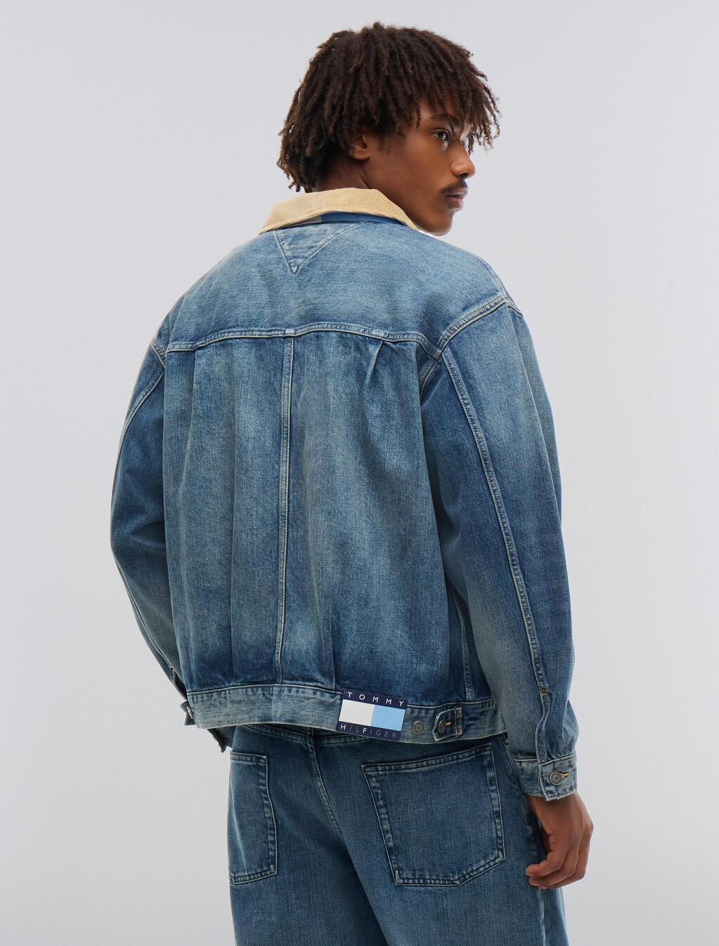 Denim Trucker Jacket, Mid Wash Denim, hi-res