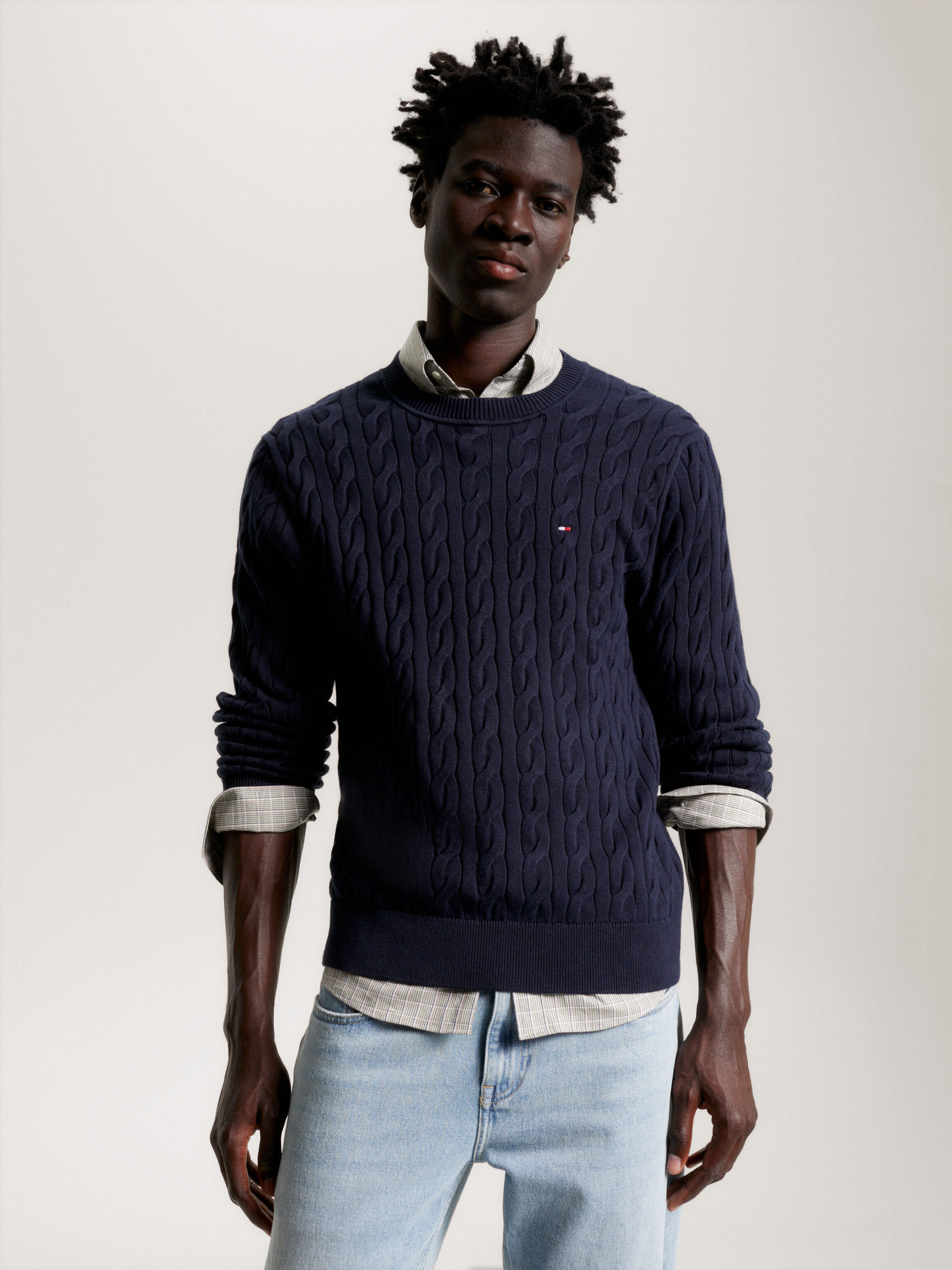 Grey tommy hilfiger jumper mens best sale