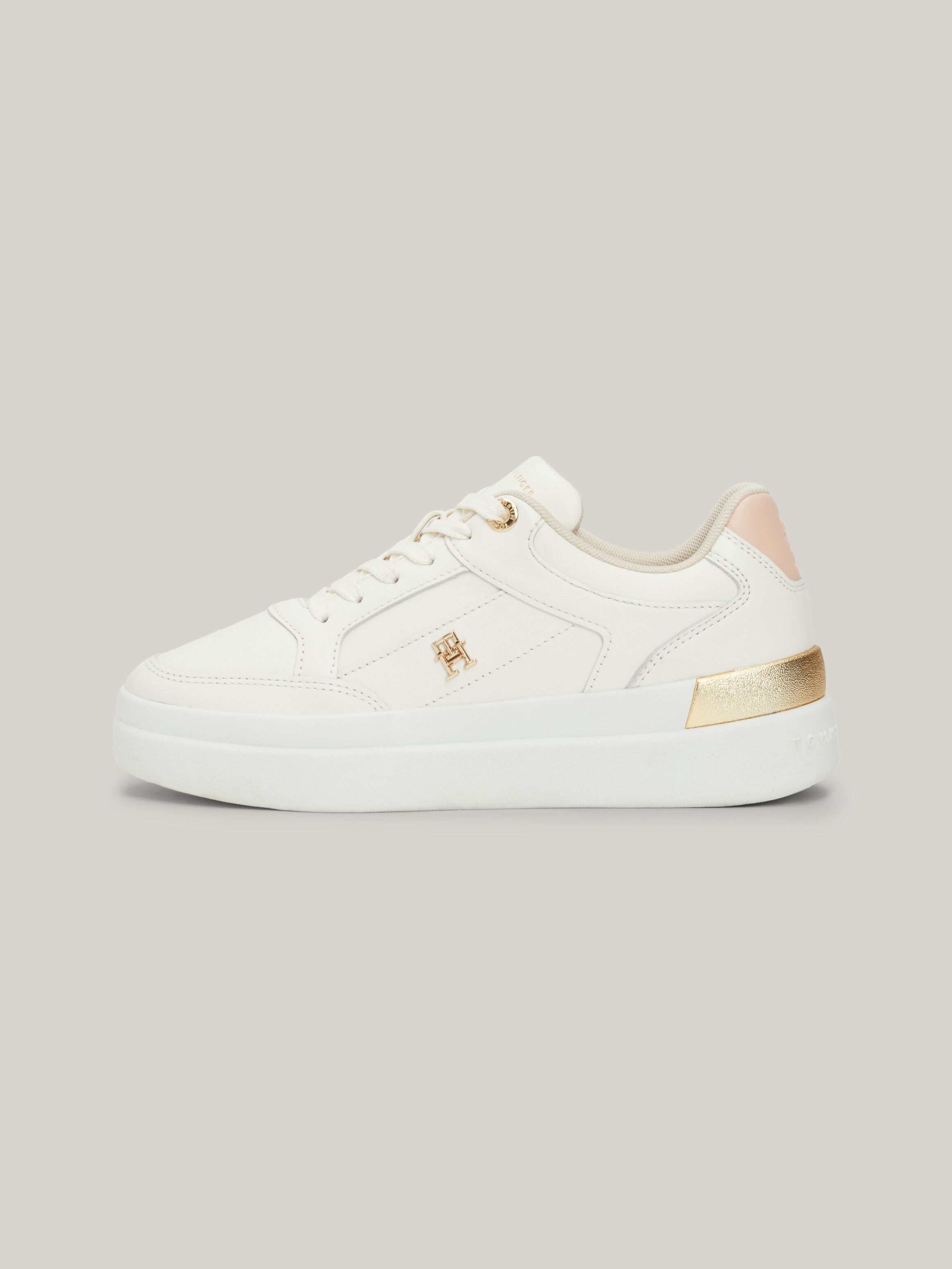 Tommy hilfiger shoes gold cheap