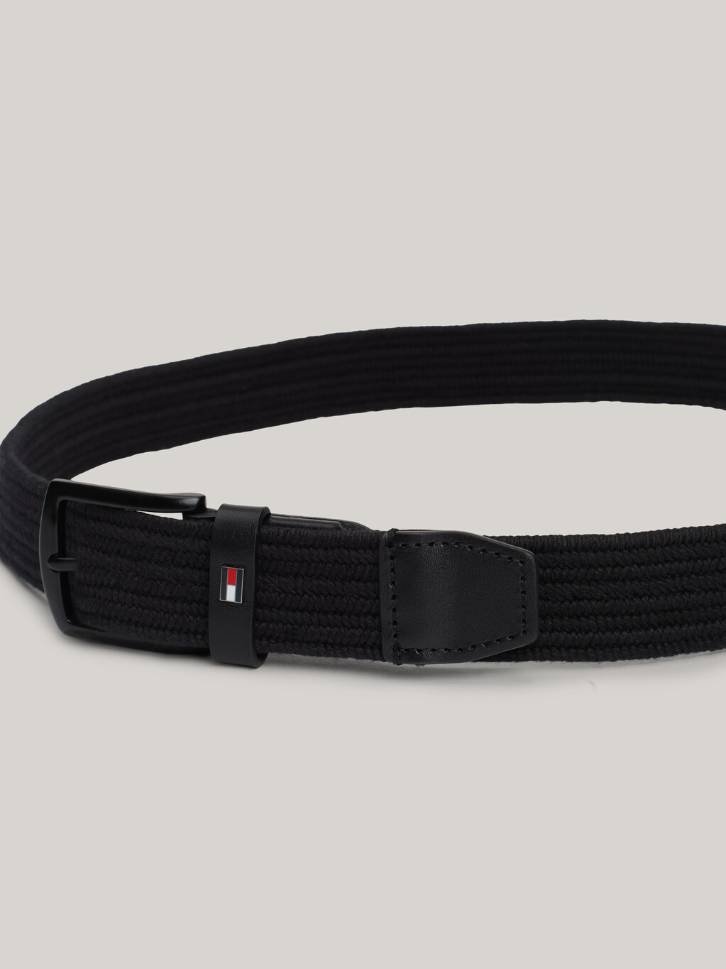 Denton Woven Elastic Belt, Black, hi-res