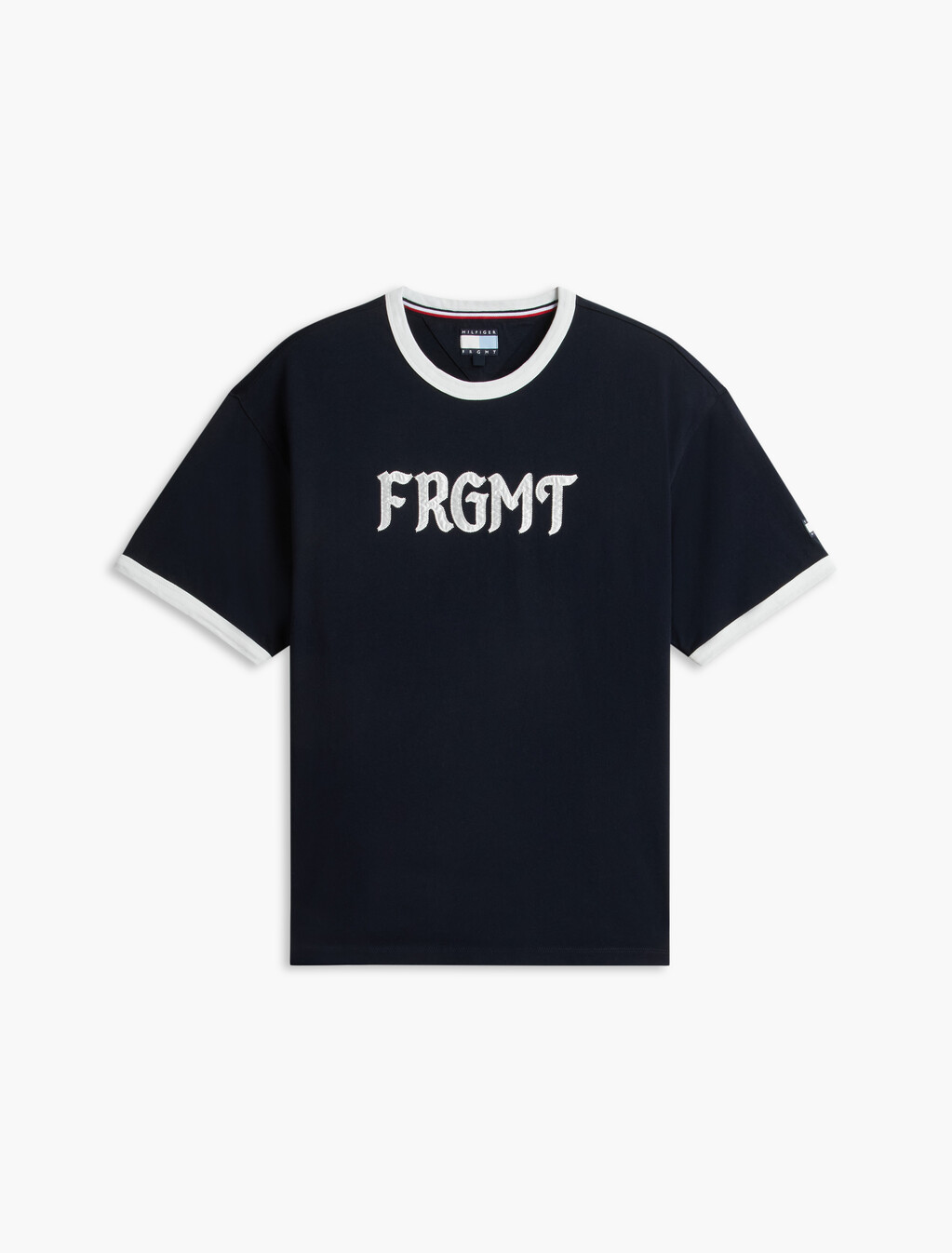 Relaxed Jersey Ringer T-Shirt, Navy Blue, hi-res
