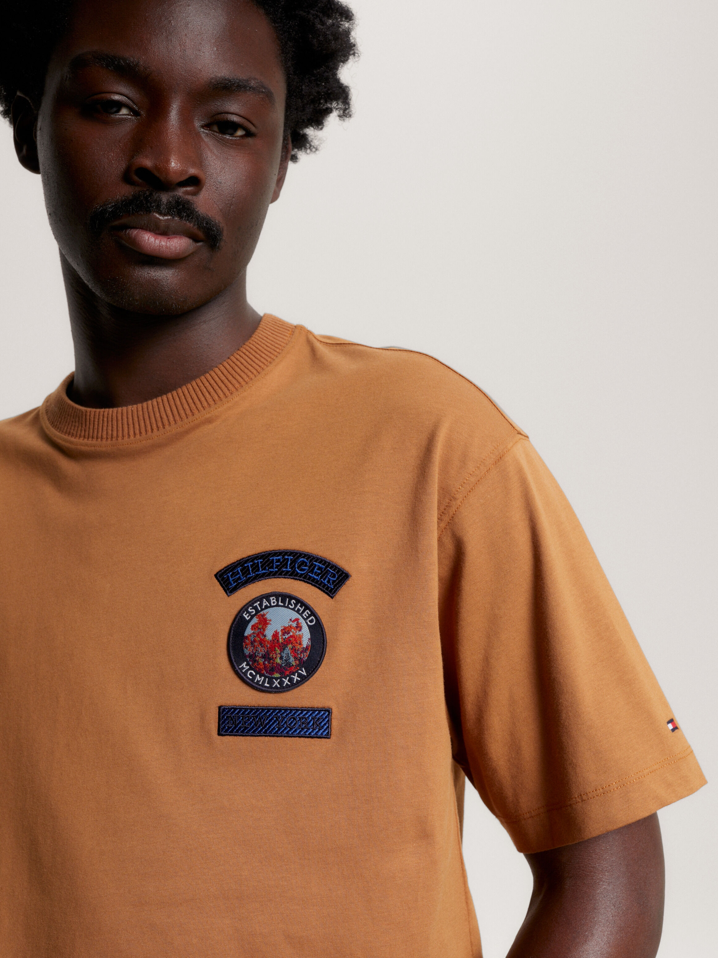 Multi Logo Archive Fit Jersey T Shirt Tommy Hilfiger Singapore