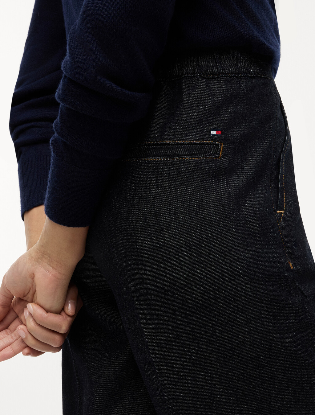 Asia Fit Cropped Barrel Jeans, Pure, hi-res