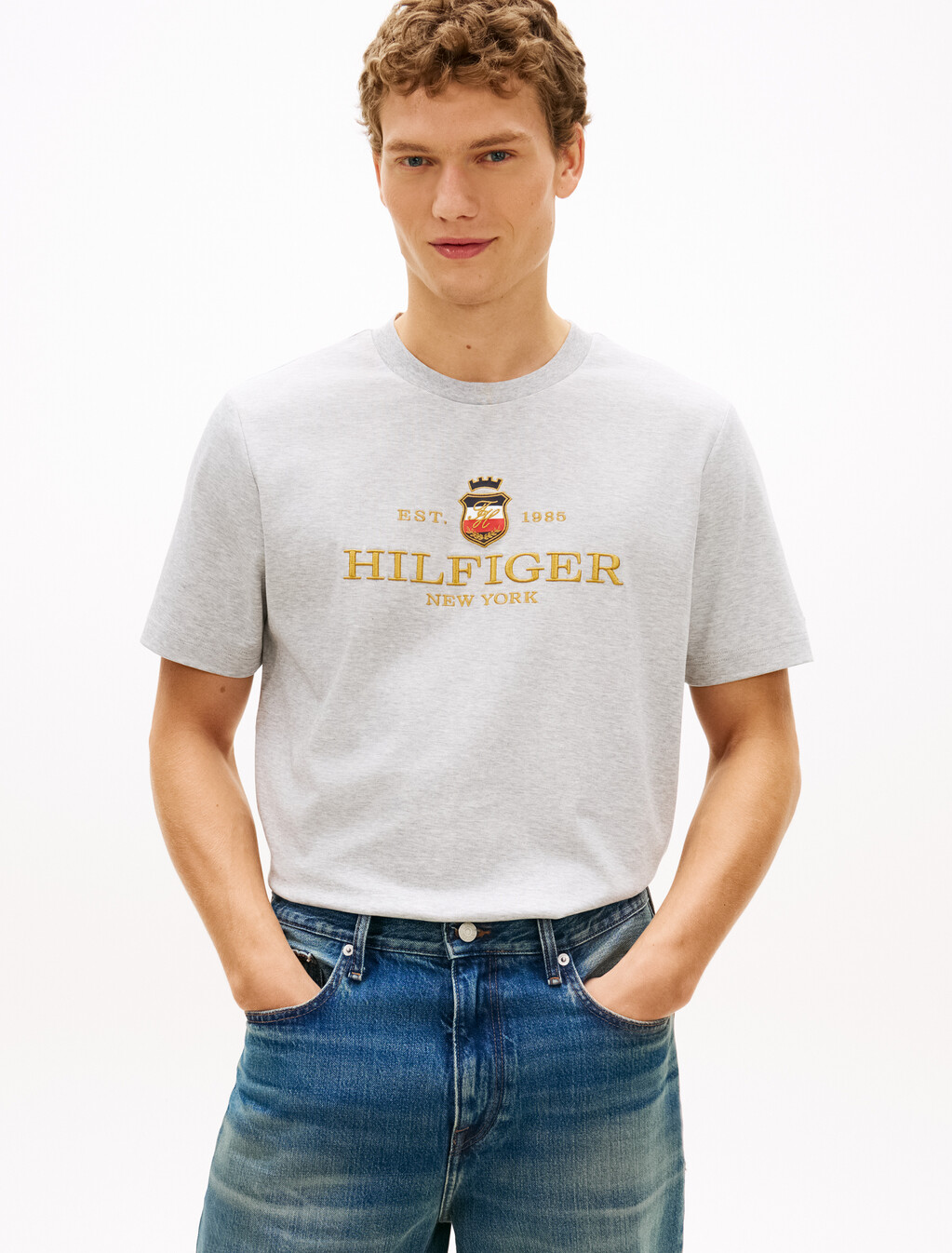 Icon Graphic T-Shirt, Light Grey Heather, hi-res