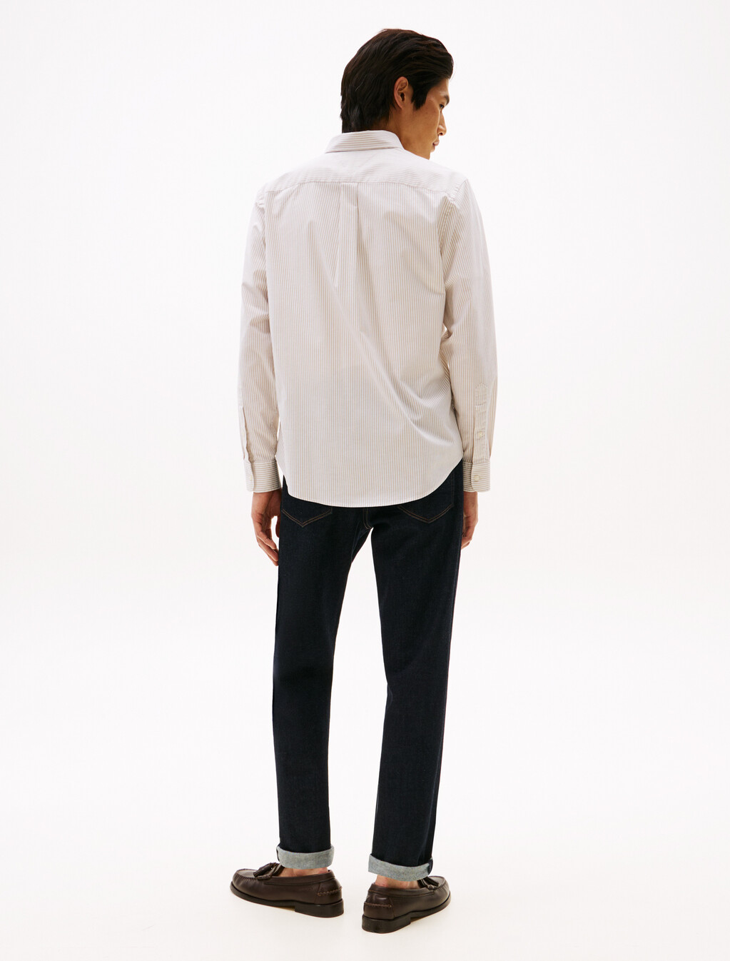 AF - LW OXFRD STRP LSndlwd /Strp, Sandalwood /Stripe, hi-res