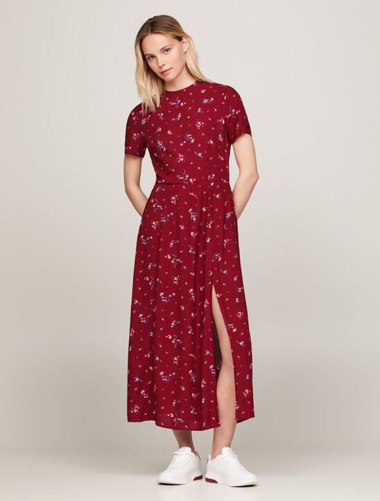 Mountain Floral Midi Slip Dress