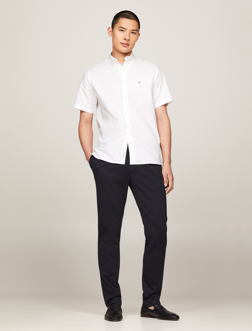 Flag Short Sleeve Shirt, White, hi-res