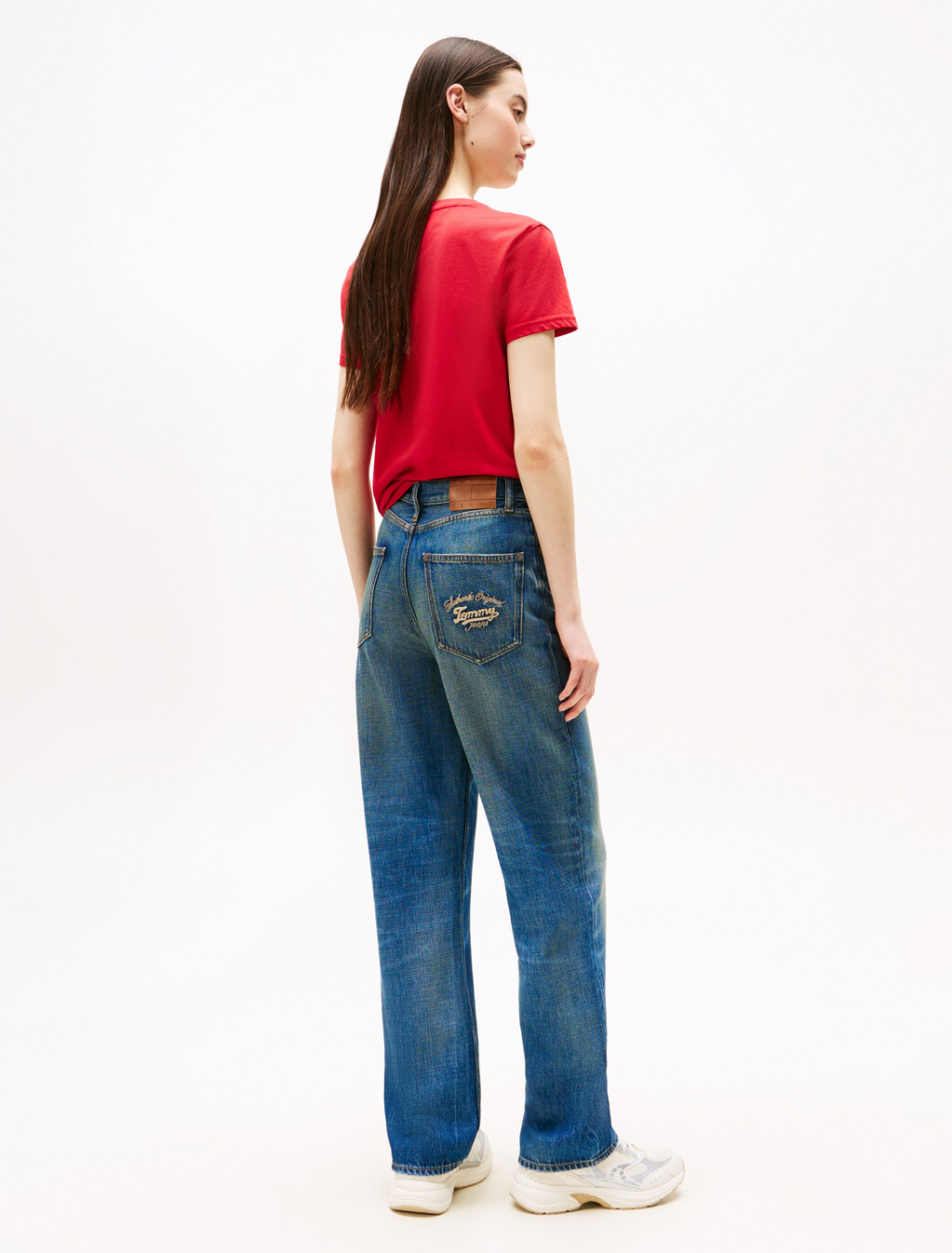 High Rise Straight Jeans, Denim Medium, hi-res