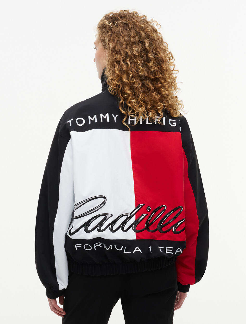 TH x Cadillac Formula 1&reg; Team Logo Zip-Thru Jacket, Black, hi-res
