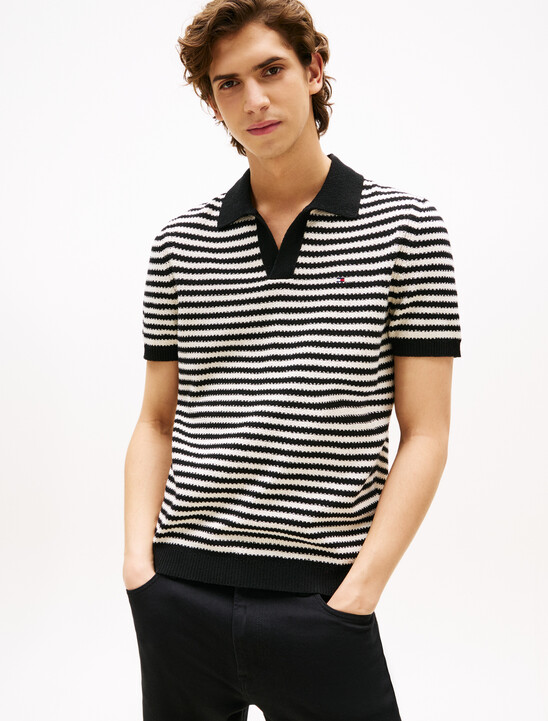 Textured Knit Polo
