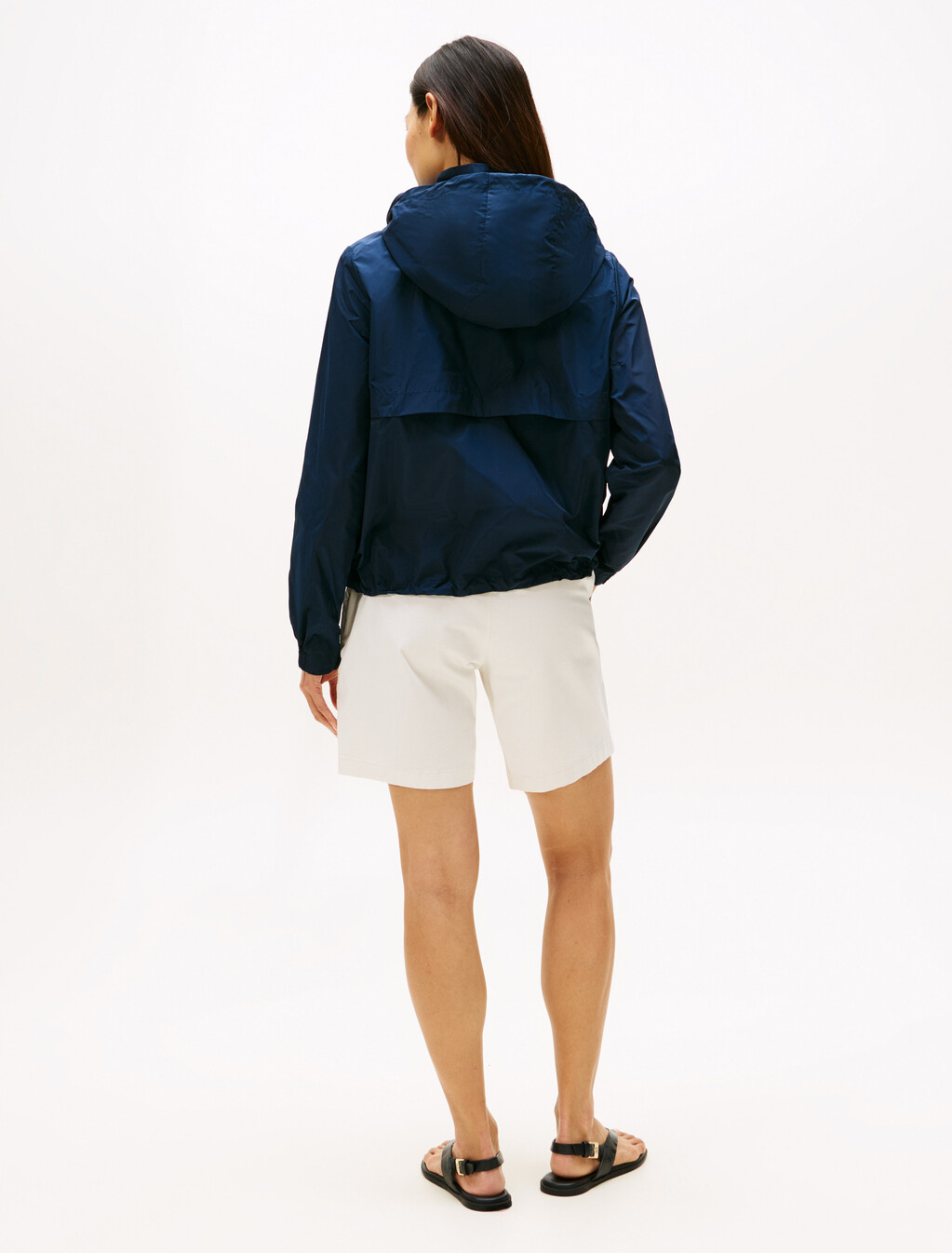 Nylon Lightweight Windbreaker, Dark Night Navy, hi-res