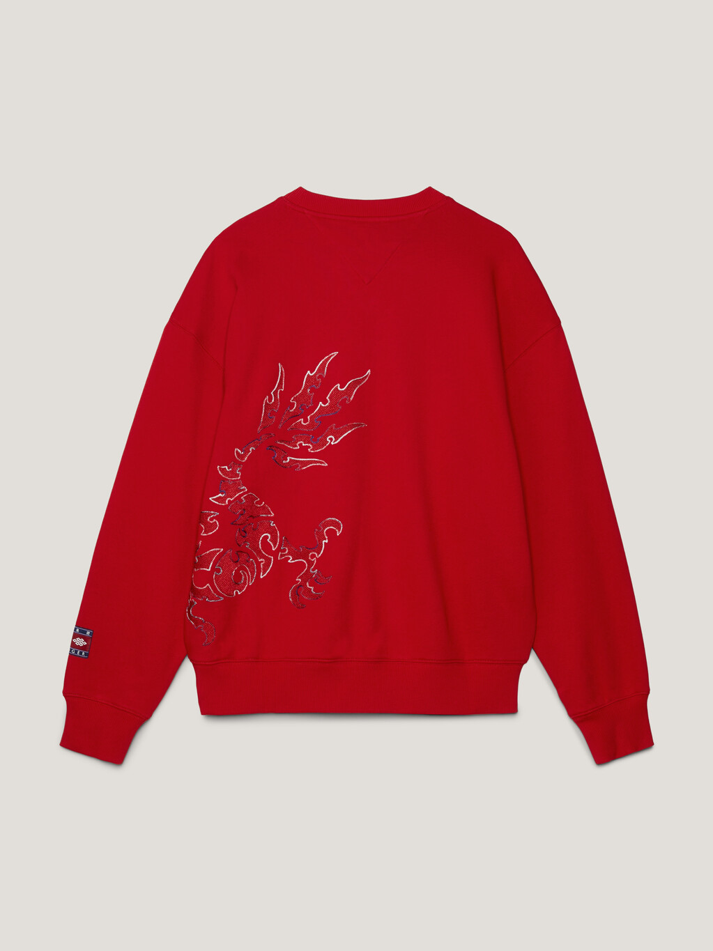 Tommy x CLOT Dual Gender Dragon Motif Sweatshirt, Arizona Red, hi-res