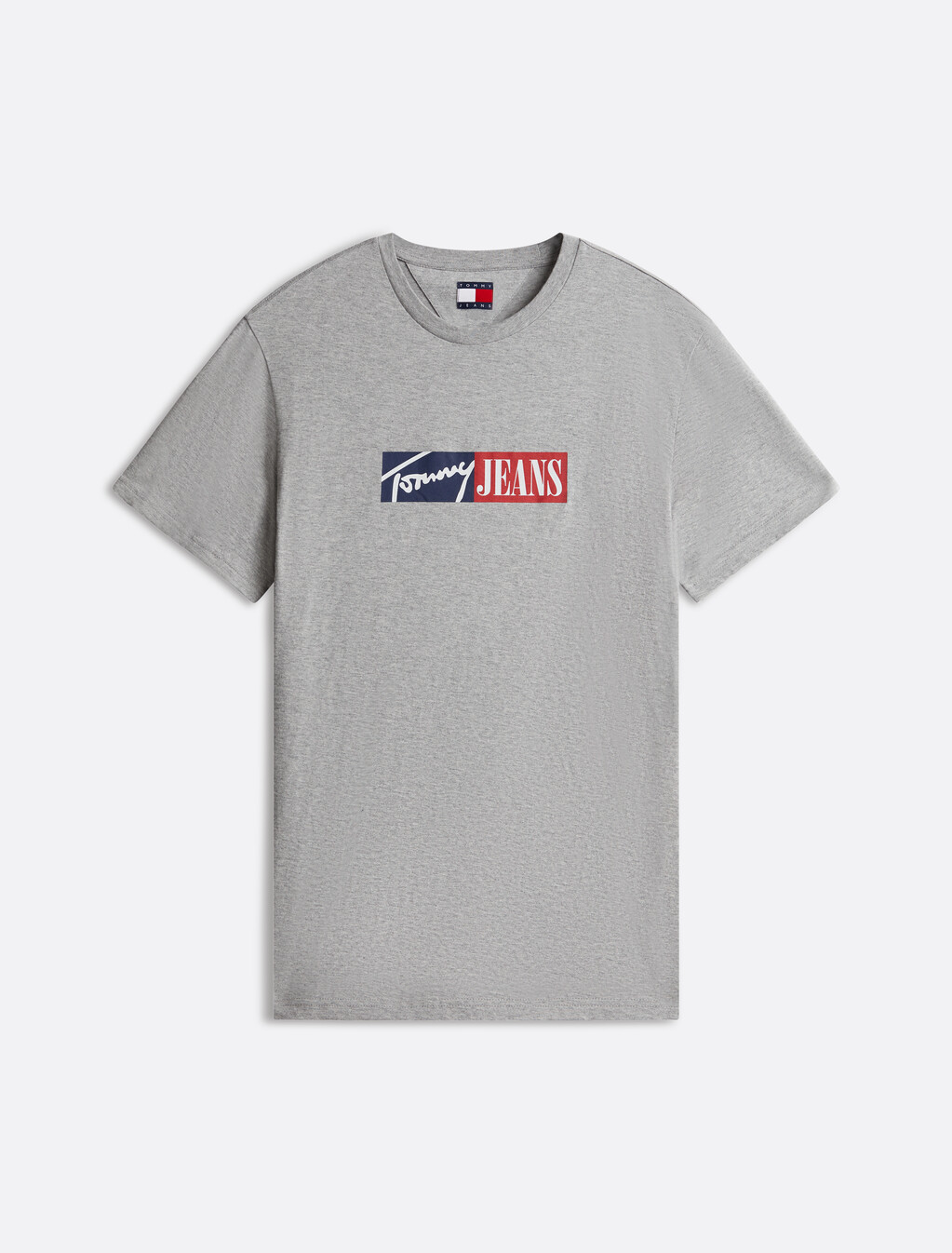 Signature Logo Slim T-Shirt, Grey Htr, hi-res