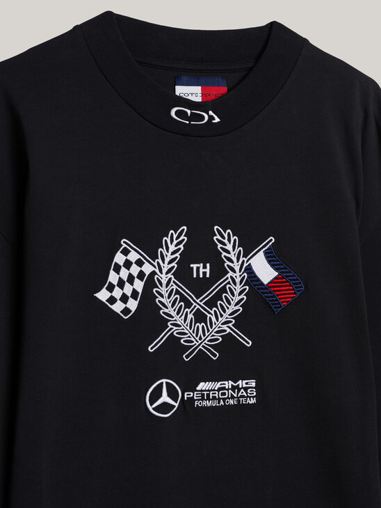 Tommy x Mercedes F1 x CR Logo Long Sleeve T-Shirt