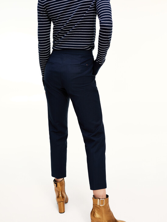 STRETCH COTTON SLIM FIT TROUSERS